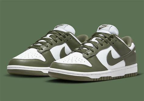 Nike dunk low olive shoes